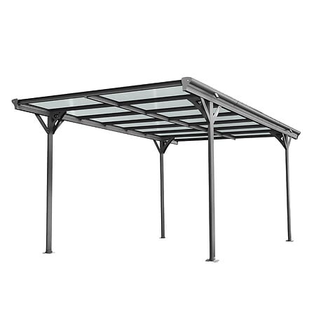 FOREST STYLE Carport aluminium toit plat Lola – 15 m²
