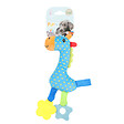 ANIMALLPARADISE - Peluche rio girafe bleu anneau à mordiller 26 cm jouet pour chiots - vignette