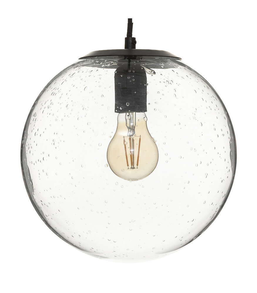 ATMOSPHERA - Luminaire  Suspension en métal et verre D 25 cm - large