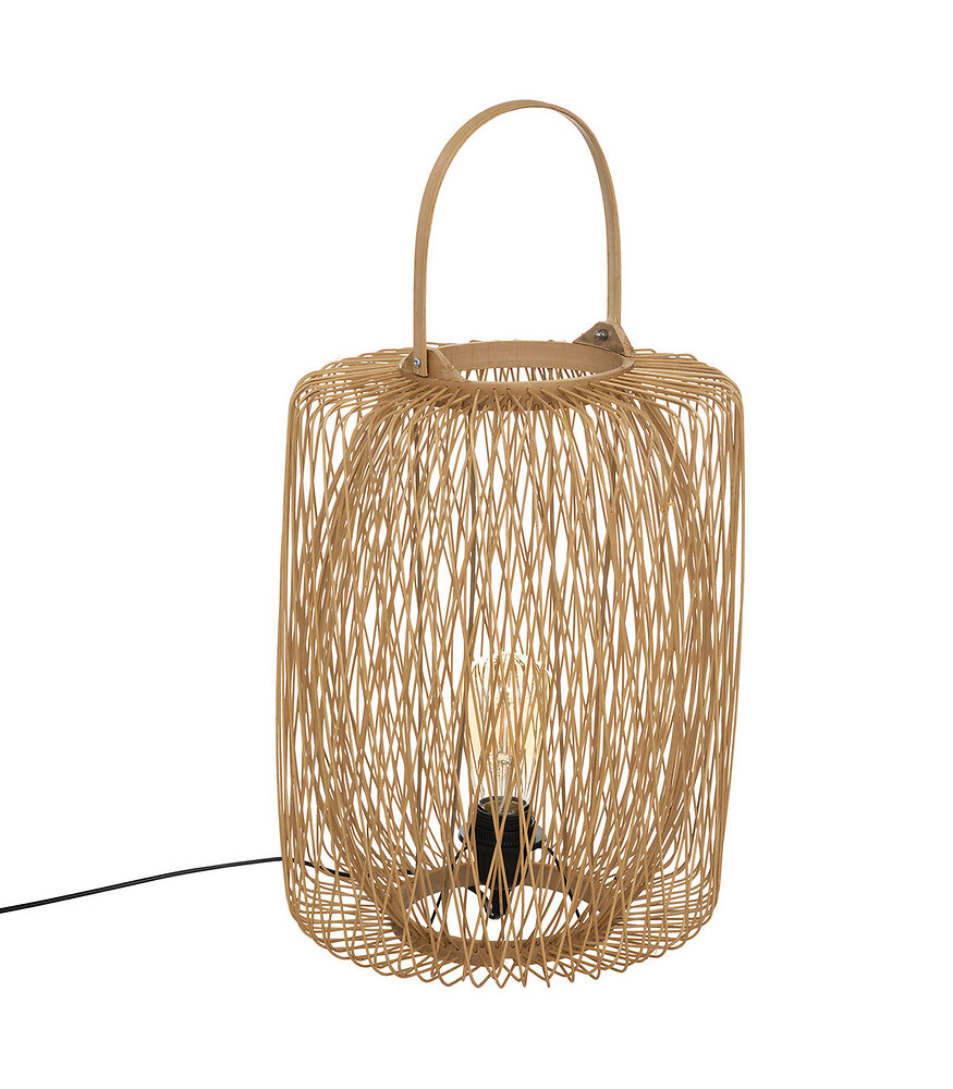 ATMOSPHERA - Lampe à poser en Bambou H 39 cm - large