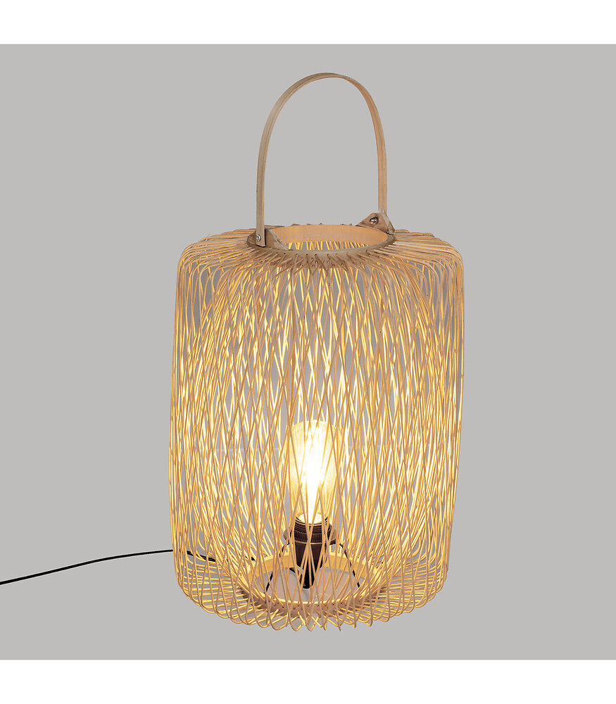 ATMOSPHERA - Lampe à poser en Bambou H 39 cm - large