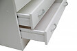 DMORA - Armoire à deux portes et deux tiroirs avec tringle à vêtements, couleur blanche, Dimensions 80 x 170 x 52 cm - vignette