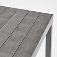 OVIALA - Table haute de jardin 4 places aluminium et polywood - vignette