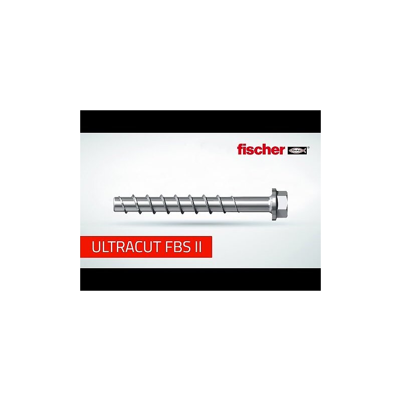 Fischer UltraCut FBS II Betonschrauben 8x100mm - 50 Stück Set Für Sichere Verankerungen