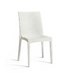 DCB GARDEN - Chaise de jardin en PVC blanc - vignette