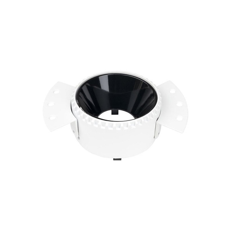 support spot encastrable blanc interrieur noir rond ∅140mm 1xgu10 max 35w