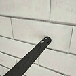 AICA SANITAIRE - Paroi de douche 160x200cm avec barre de fixation 70-120cm en cylindrique, profilé noir mat, AICA paroi de douche à l'italienne en 8mm verre securit anticalcaire - vignette