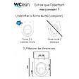 WC_CLEAN - Abattant Wc Japonais lavant non électrique pour cuvette carénée ou droite - vignette