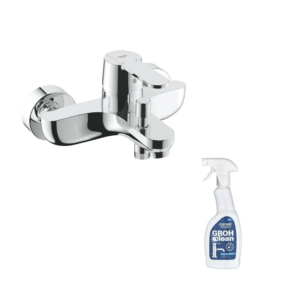 GROHE - Mitigeur bain douche mural Get Quickfix + nettoyant Grohclean - large