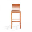 OVIALA - Chaise haute en bois d'eucalyptus - vignette