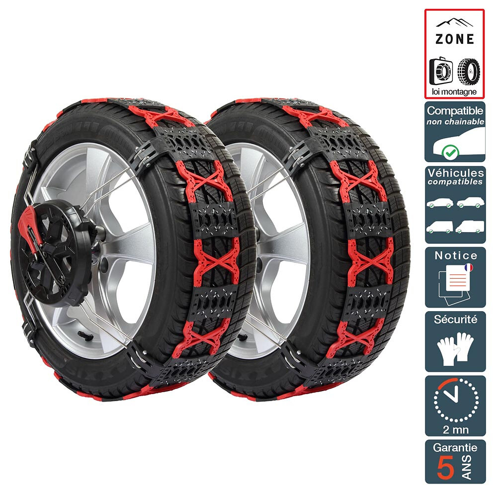 POLAIRE - Chaine neige vehicule non chainable POLAIRE GRIP 235/65R18 255/55R19 285/55R18 - large