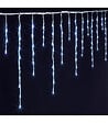 FEERIC LIGHTS & CHRISTMAS - Guirlande Rideau stalactite lumineux 240 LED Blanc froid 40 Tombées de lumière effet tombée de neige - vignette
