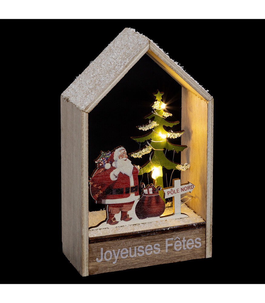 Décoration de Noël Voiture LED H 24 Bois - FEERIC CHRISTMAS