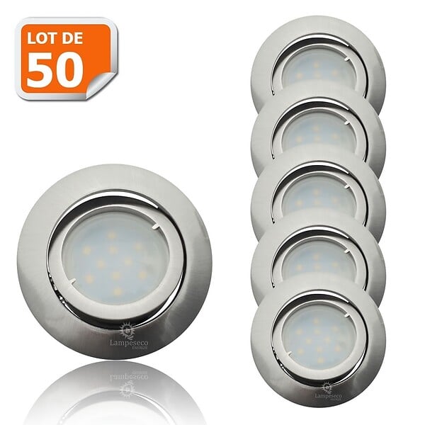 Spot LED Encastrable Dimmable 5W 3000K Blanc Chaud 460LM Spot LED Extra Plat  230V Orientable 45