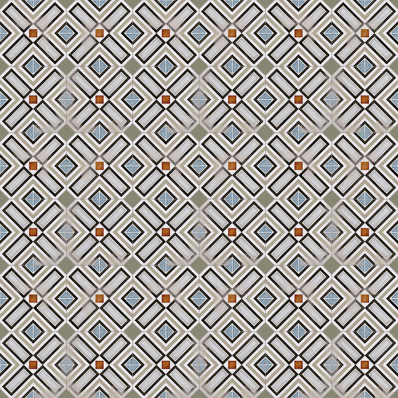 EIFFEL ART CONSTRUCTION - VODEVIL OCTOGONO RITTER 20 x 20 cm Carrelage octogonal à motifs - large