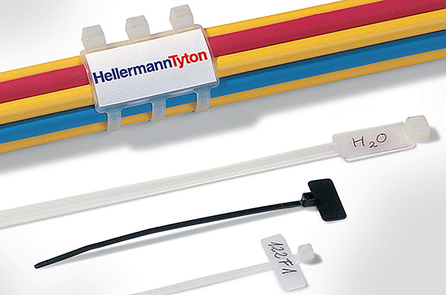 HELLERMANNTYTON - Lot de 100 étiquettes d'identification 203x4,6mm avec colliers hellermann-HellermannTyton - large