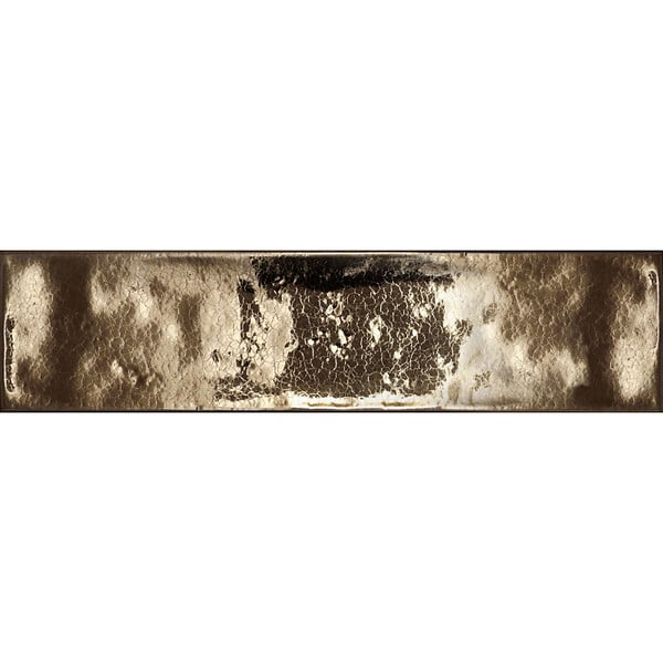 EIFFEL ART CONSTRUCTION - Carrelage mur effet zellige doré 6,5x26,6 cm CROMIA26 ORO - large