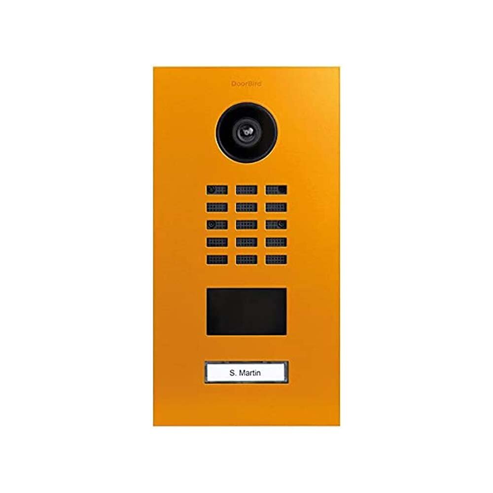 DOORBIRD - Portier vidéo IP 1 sonnette avec lecteur de badge RFID D2101V RAL 1037 - Doorbird - large
