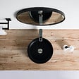 STANO - Vasque à poser ronde en céramique MENDOZA noir mat Ø36 cm - vignette