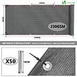 Brise vue occultant en HDPE 150g/m² 1.8x10m avec attaches de fixation anthracite | FR