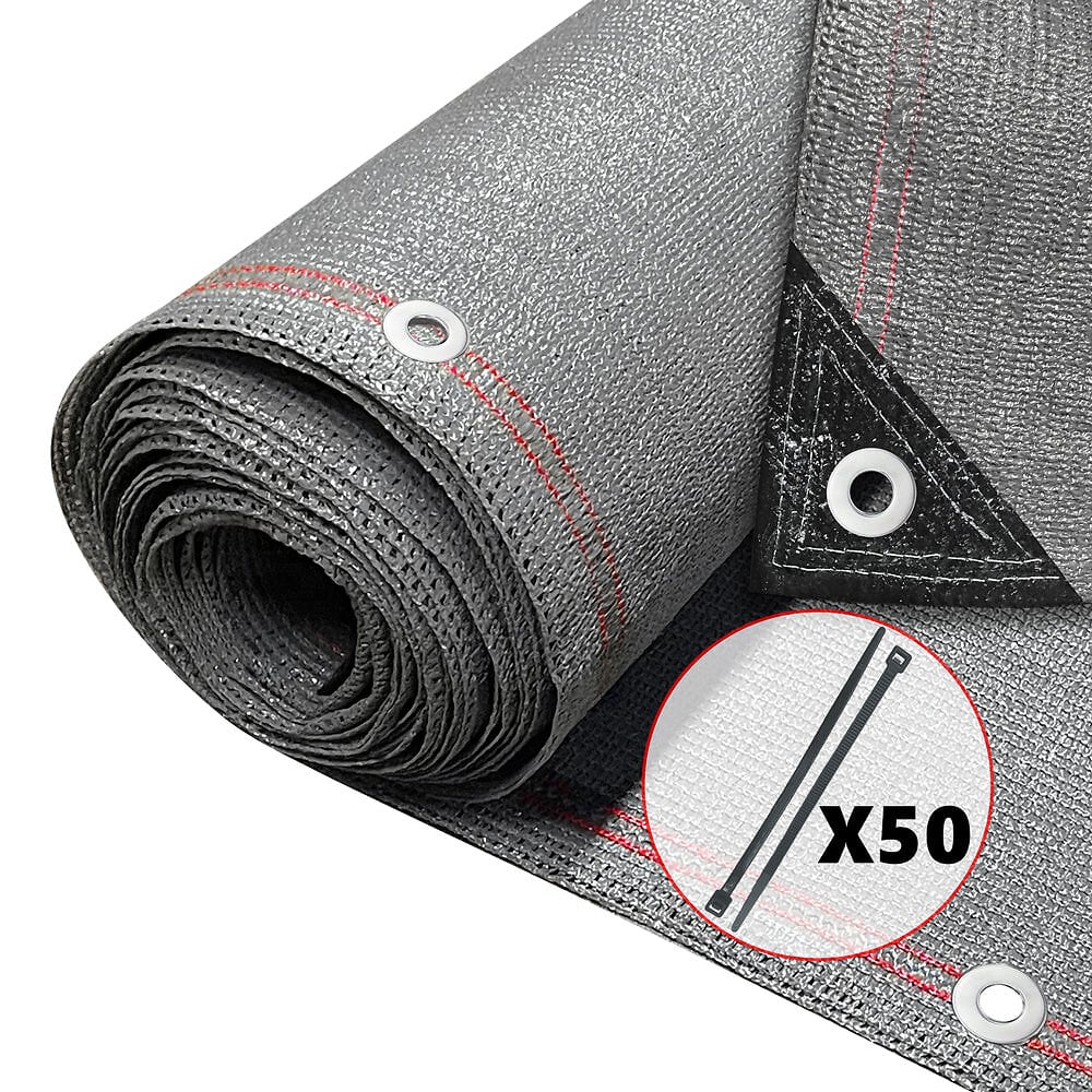 CONCEPT USINE Saltillo gris XL : brise vue déroulant, paravent extérieur  extensible 300 x 180 cm pas cher 