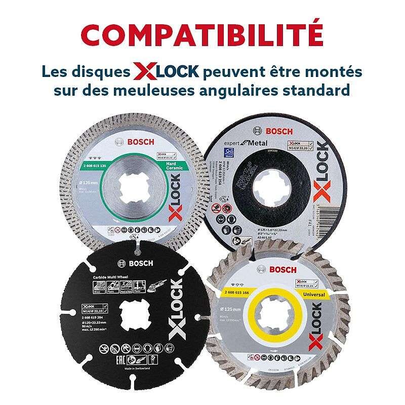 BOSCH - Disque À Tronçonner Bosch Professonal X-lock Expert For Inox Ø 125x1,6x22,23 Mm - large