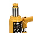 VITO - Cric Hydraulique 4 tonnes VITO Hauteur de levage 18 - 34 cm Acier robuste - vignette