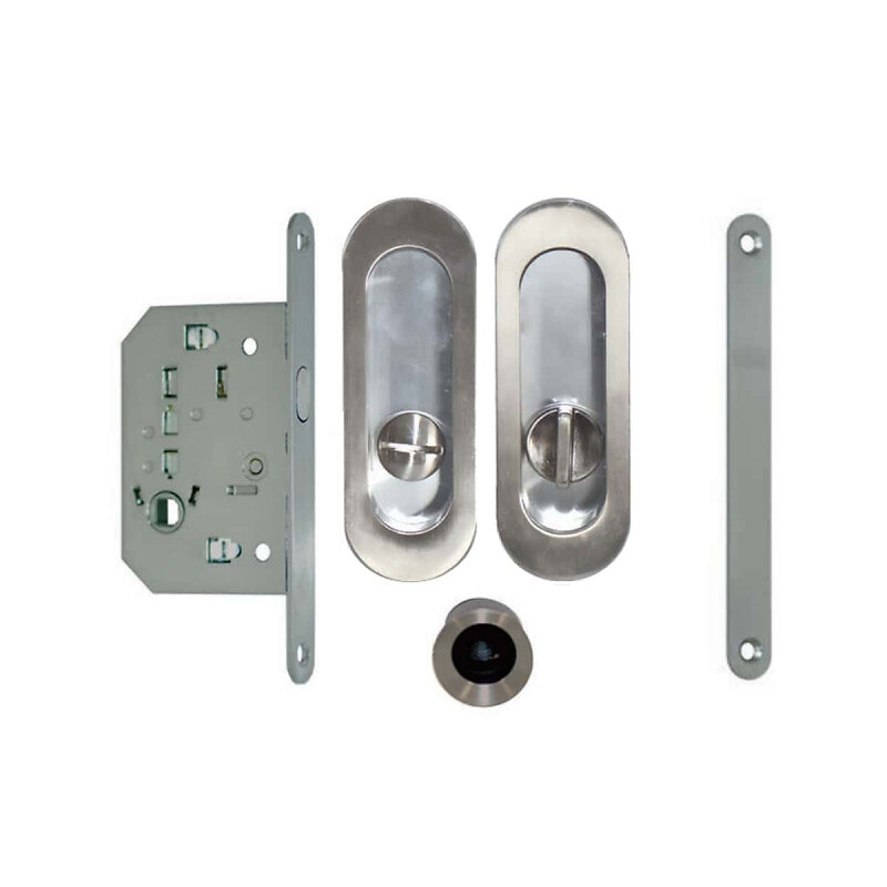 Kit Cuvettes Ovales Pour Porte Galandage Condamnation Inox Bricomarch