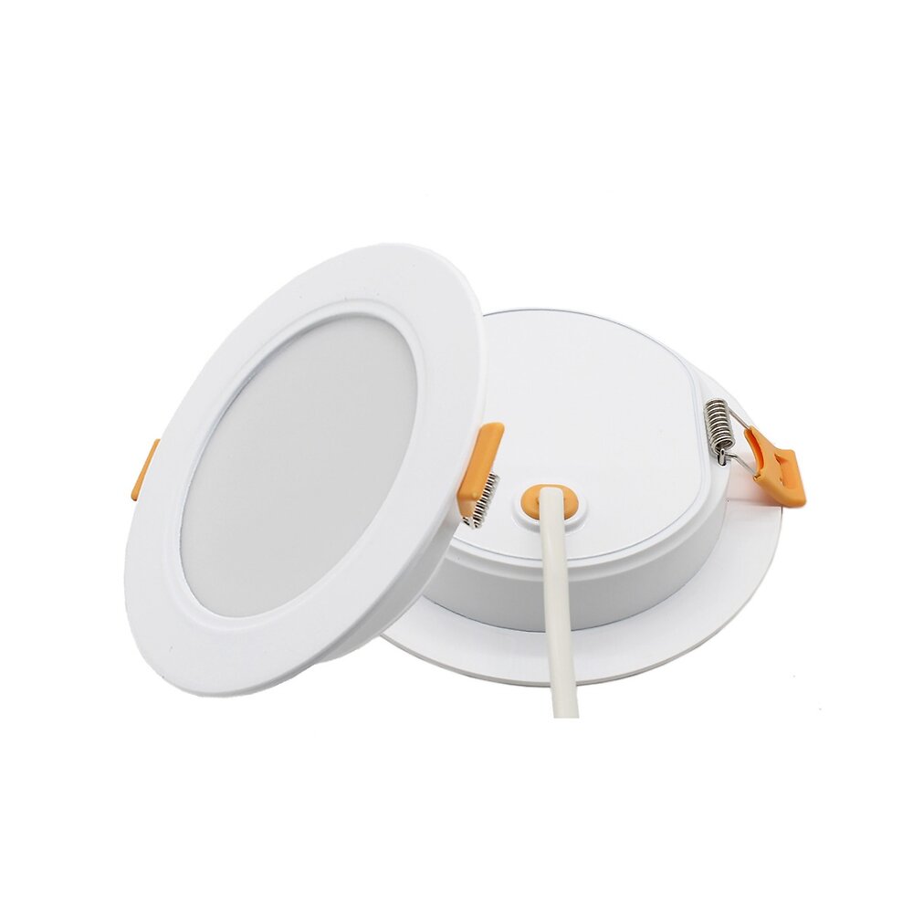 LAMPESECOENERGIE - Lot de 10 Spot Encastrable LED Downlight Panel Extra-Plat 18W Blanc Froid 6000K - large