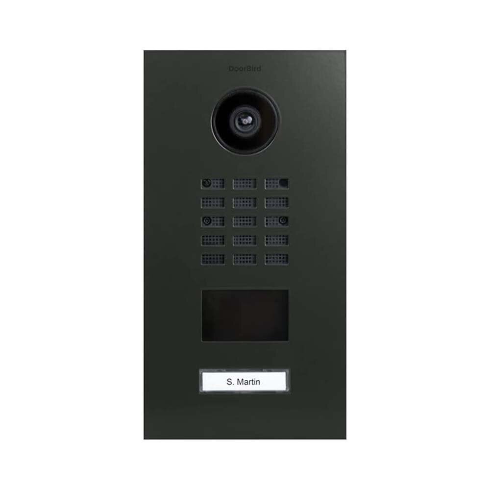 DOORBIRD - Portier vidéo IP 1 sonnette avec lecteur de badge RFID D2101V RAL 6006 - Doorbird - large