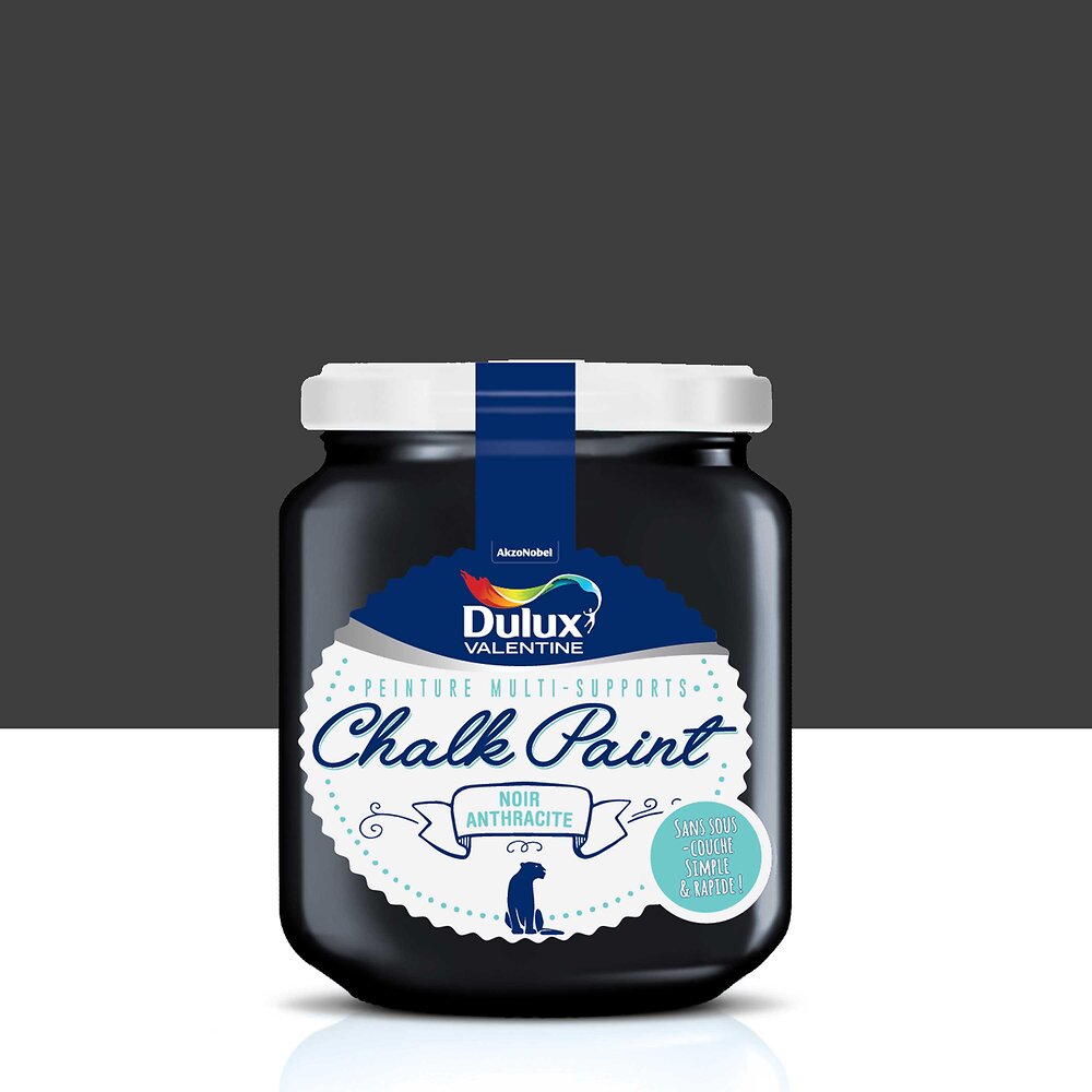 Peinture Chalk paint Noir Anthracite Mat 0,175L
