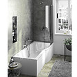 IDEAL STANDARD - IDEAL Baignoire Connect air avec pieds, pare bain, tablier frontal et latéral, 170 X 80 version gauche, Pare bain fixe - vignette