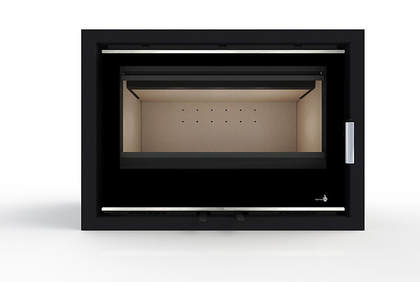 TERMOFOC - Pack insert Ecodesign PORTIMAO-C-895-S + Ventilation + Cadre 4 côtés Verre - 9KW - large