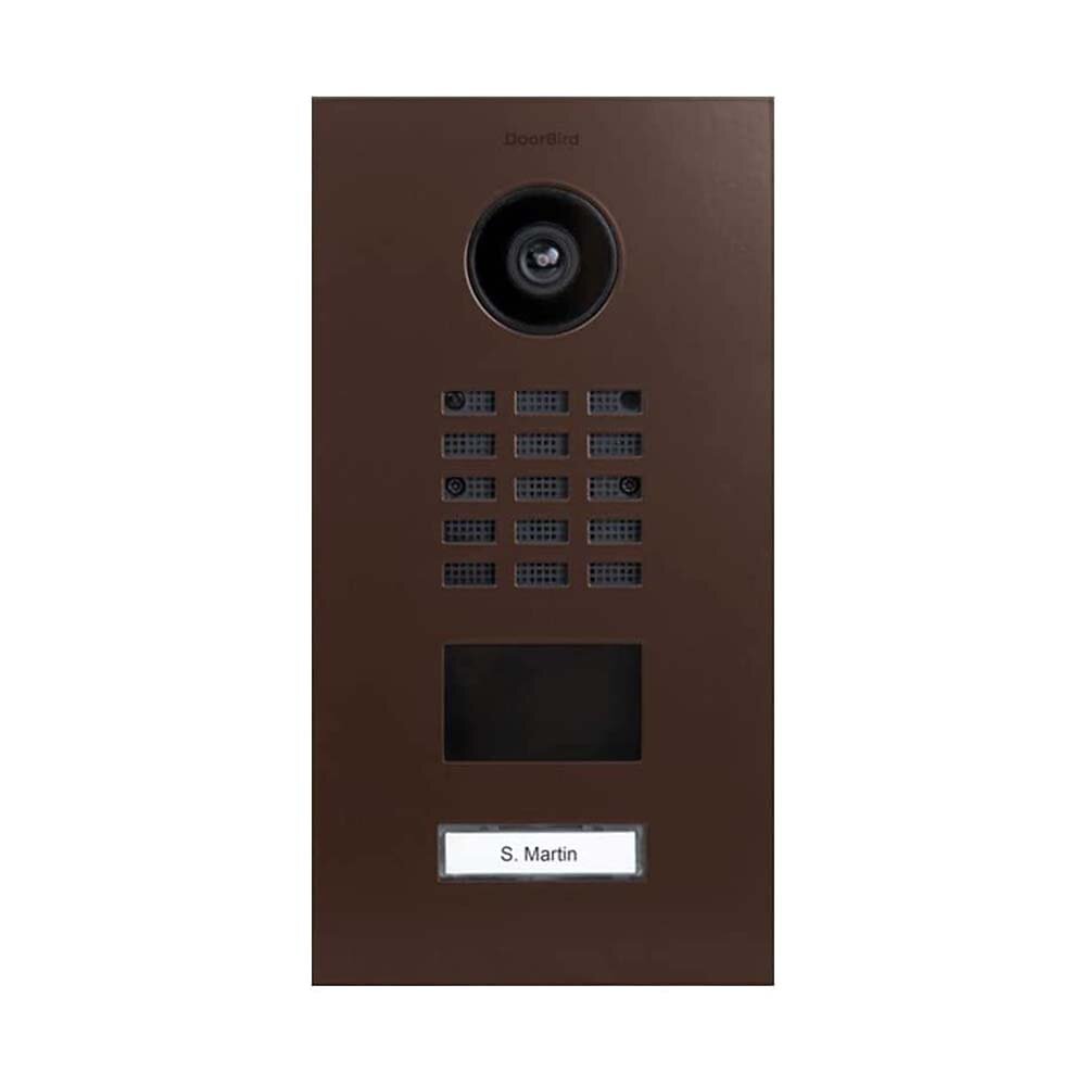 DOORBIRD - Portier vidéo IP 1 sonnette avec lecteur de badge RFID D2101V RAL 8011 - Doorbird - large