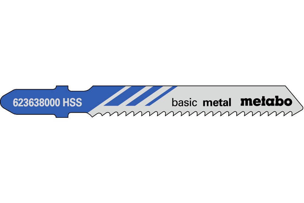METABO - 5 Lames scie sauteuse HSS 51 mm/ 2,0 pour scie sauteuse - large