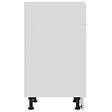 VIDAXL - vidaXL Armoire de plancher à tiroir Blanc 60x46x81,5 cm Aggloméré - vignette