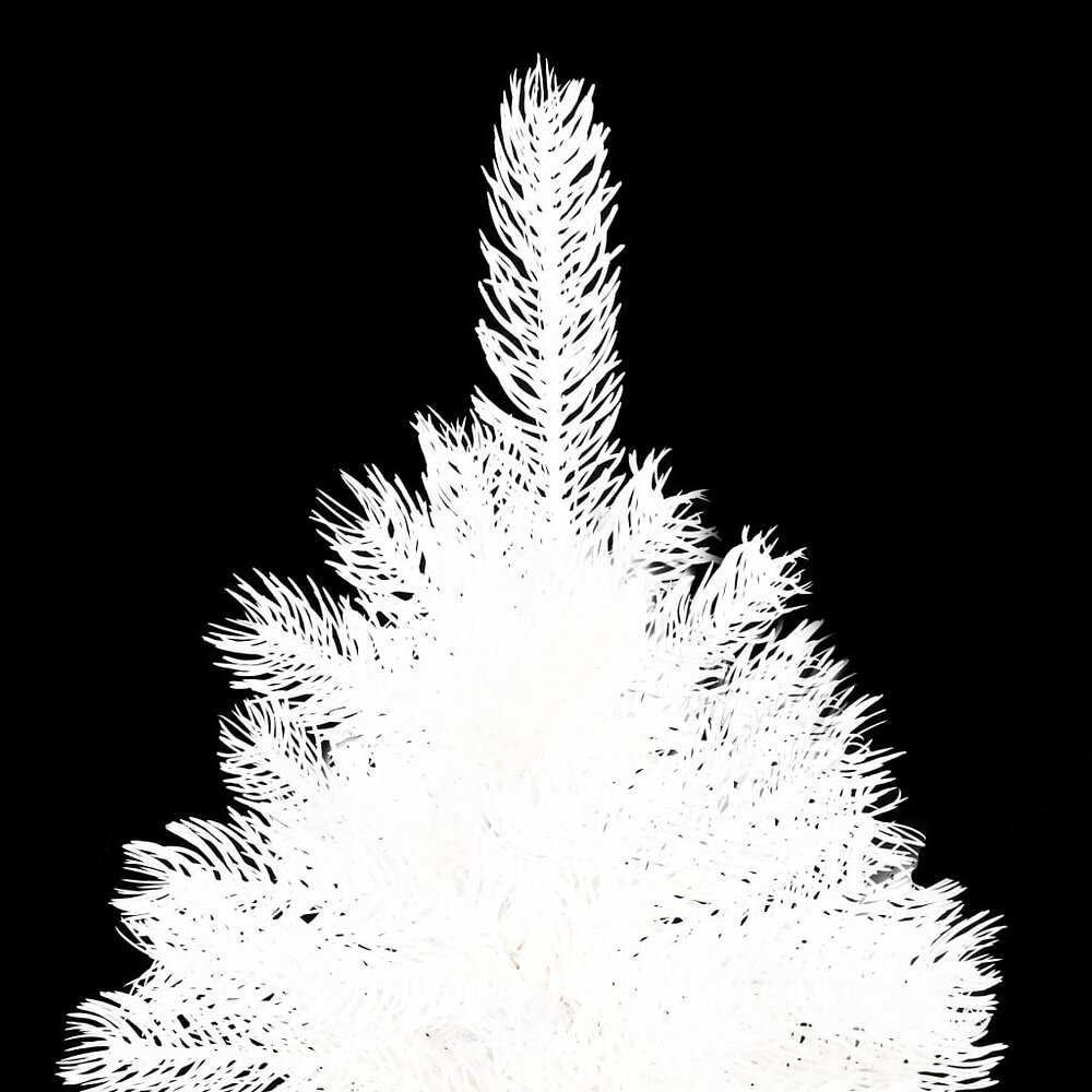 VIDAXL - vidaXL Arbre de Noël artificiel avec LED Blanc 240 cm - large