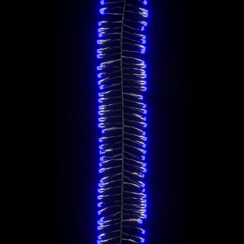 vidaxl guirlande lumineuse à led groupées 2000 led bleu 17 m pvc