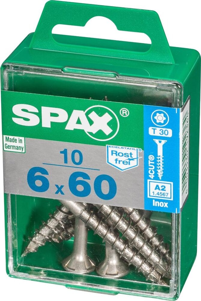 Lot De Vis Inox T Te Frais E Torx Spax Diam Mm X L Mm Bricomarch