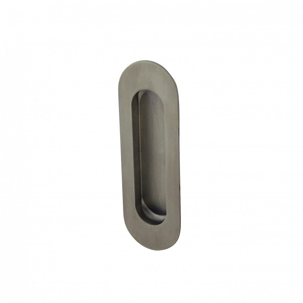 CENTRALE BRICO - Poignée porte coulissante ronde acier inoxydable brossé, gris - large