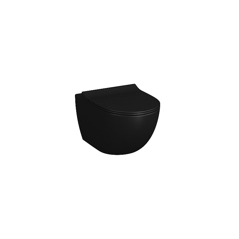GROHE - Grohe Pack WC Vitra Black Sento sans bride + ensemble Rapid SL autoportant NF + plaque noir mat (ProjectBlackSento-KF02) - large