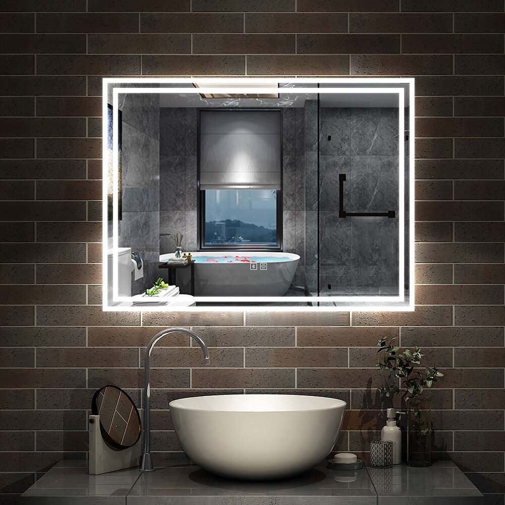 Miroir Salle de bain éclairée Londres Ø60Cm Blanc Froid Sensor