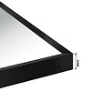 AICA SANITAIRE - Miroir rectangulaire noir mat suspendu horizontalement et verticalement 80*60cm - vignette