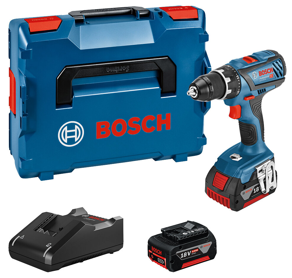 Perceuse visseuse sans fil Bosch GSR 18V21 18 V 2 batteries 20 Ah chargeur  LCASE