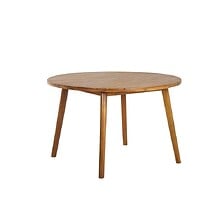 BEAU RIVAGE Table ronde de jardin VERONE en bois d'acacia 120 cm