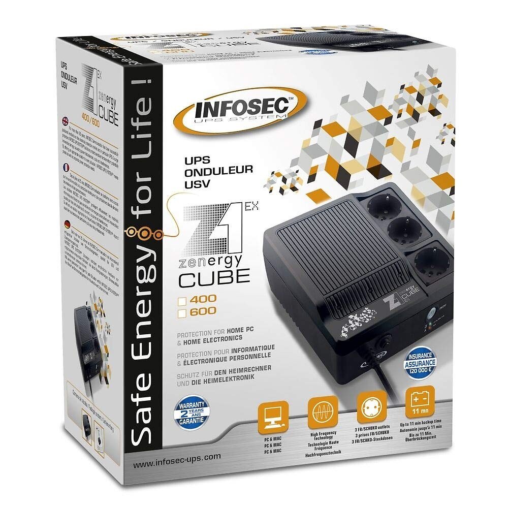 INFOSEC - Onduleur - Multiprise 3 appareils - Infosec Z1 - large