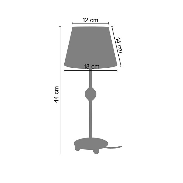 Lampe de chevet charme blanche bois H 36cm - Centrakor