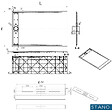 STANO - Receveur de douche 90 x 180 cm extra plat LUCIA en SoliCast® surface ardoisée blanc - vignette