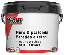 Peinture mur et plafond satinée gris béton (2,5L) Jafep - Provence Outillage