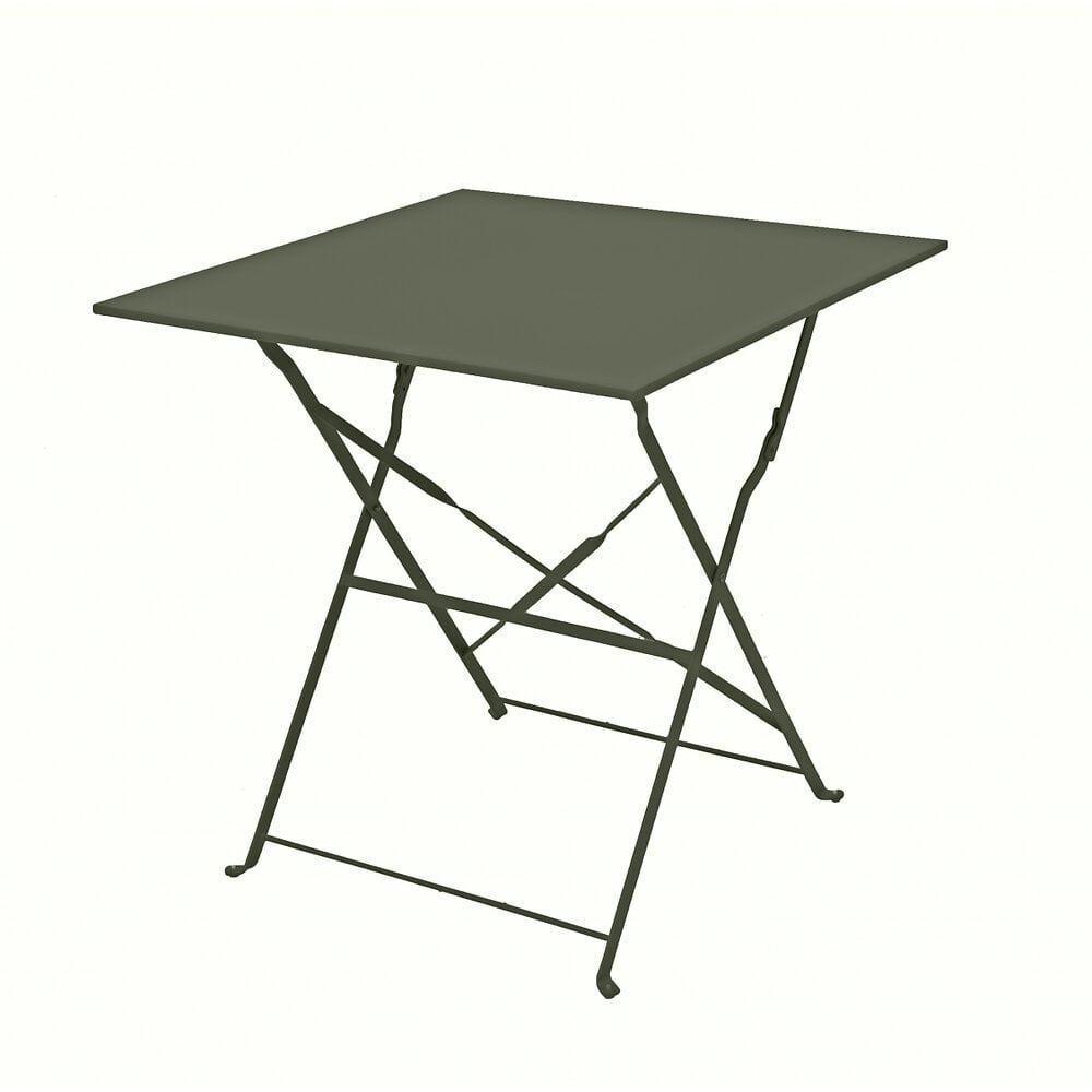 table pliante bistro 70x70cm kaki